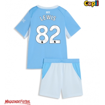 Manchester City Rico Lewis #82 Echipament de Fotbal Replică 2026-27 Copii Acasa (+ Șorturi)